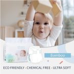 ECO BOOM Diapers, Baby Bamboo Viscose Diapers, Eco-Friendly Natural Soft Disposable Nappies for Infant, Size 3 Suitable for 13 to 22lb (Medium- 74 Count) - Image 4
